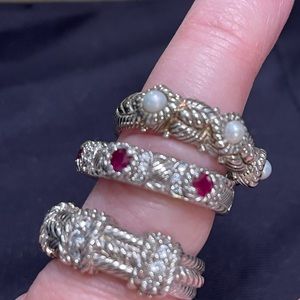 Judith Ripka rings. Like new